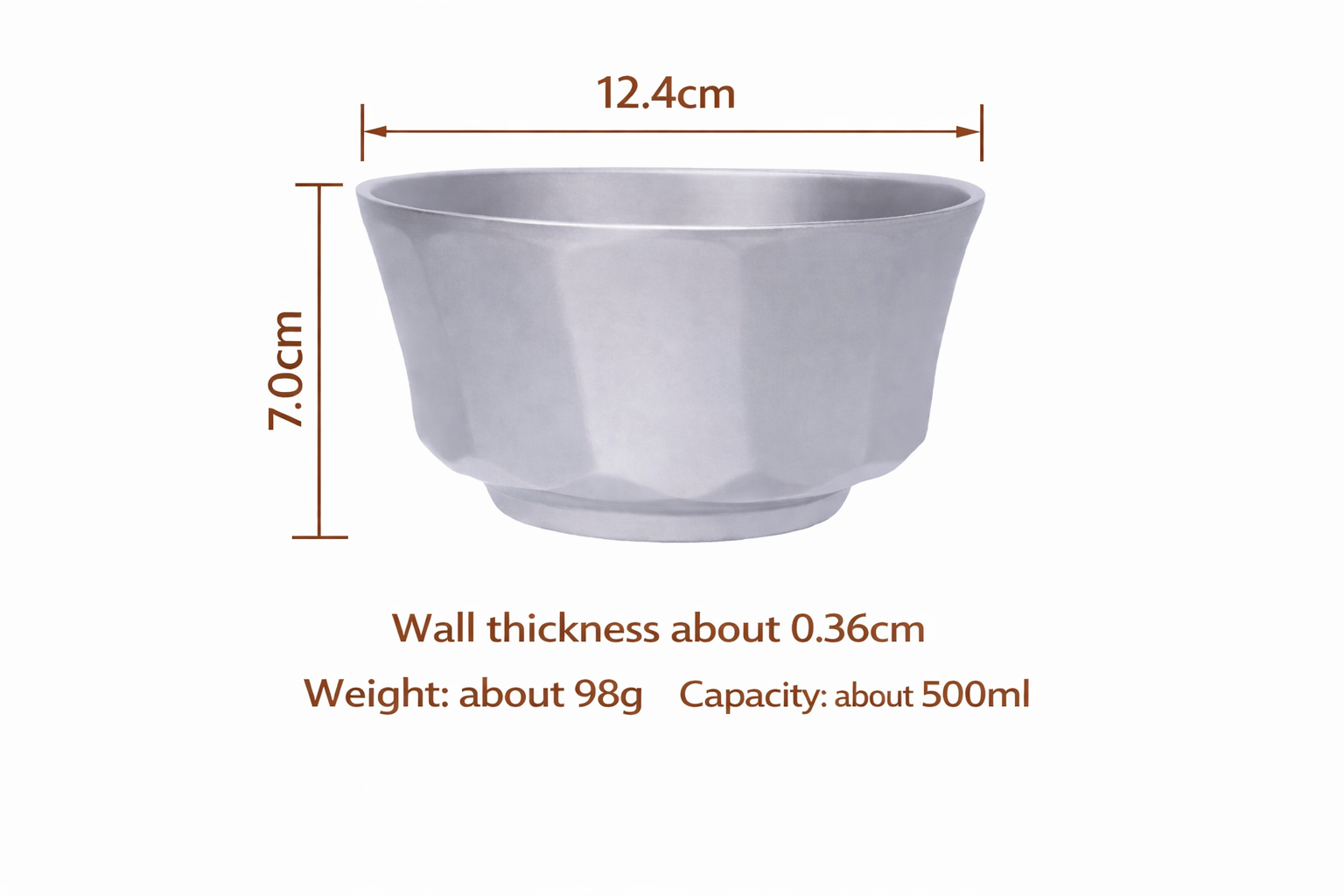 Boundless Voyage Ti1174T — Double-Wall Titanium Bowl