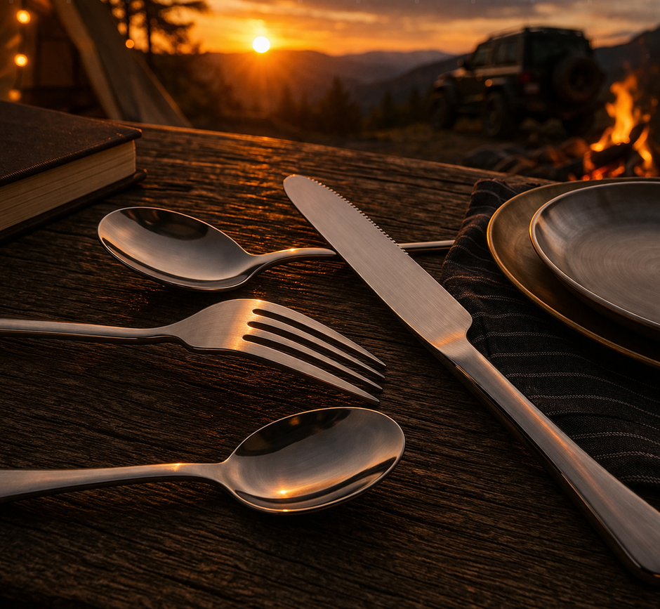 Stainless Steel Camping Cutlery Set
