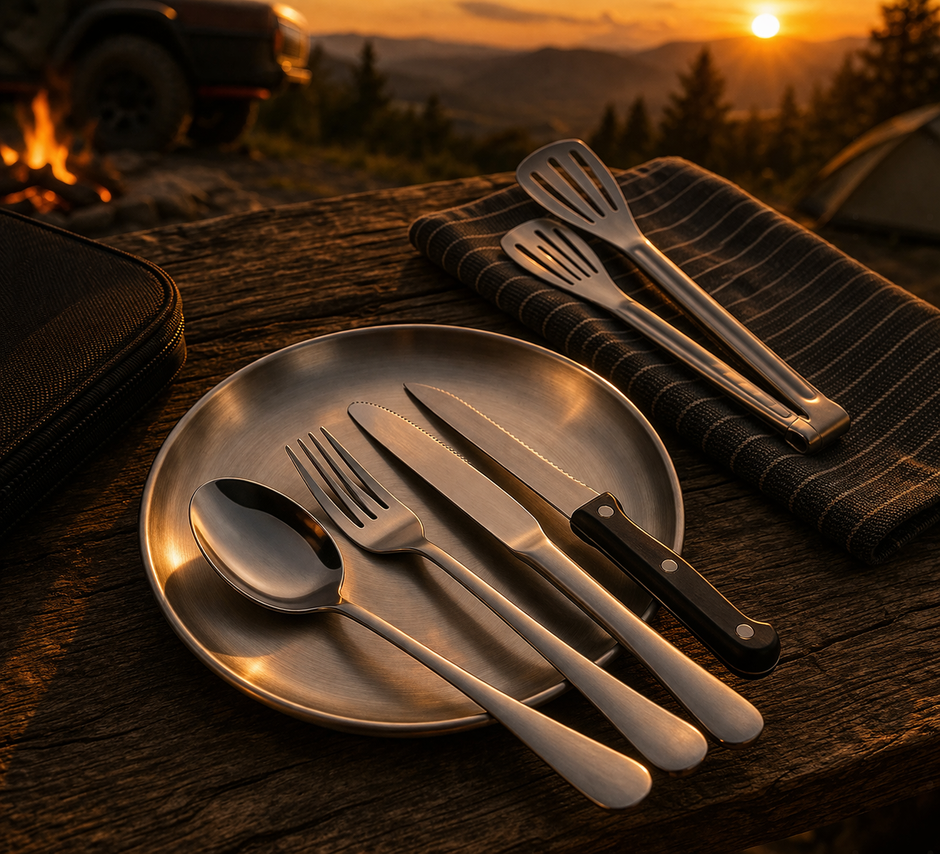 Stainless Steel Camping Cutlery Set