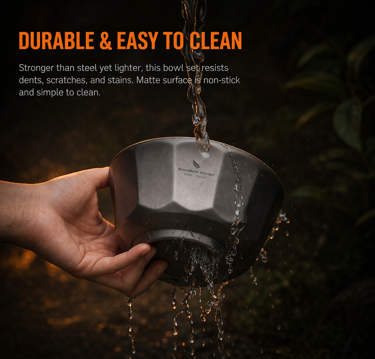 Boundless Voyage Ti1174T — Double-Wall Titanium Bowl