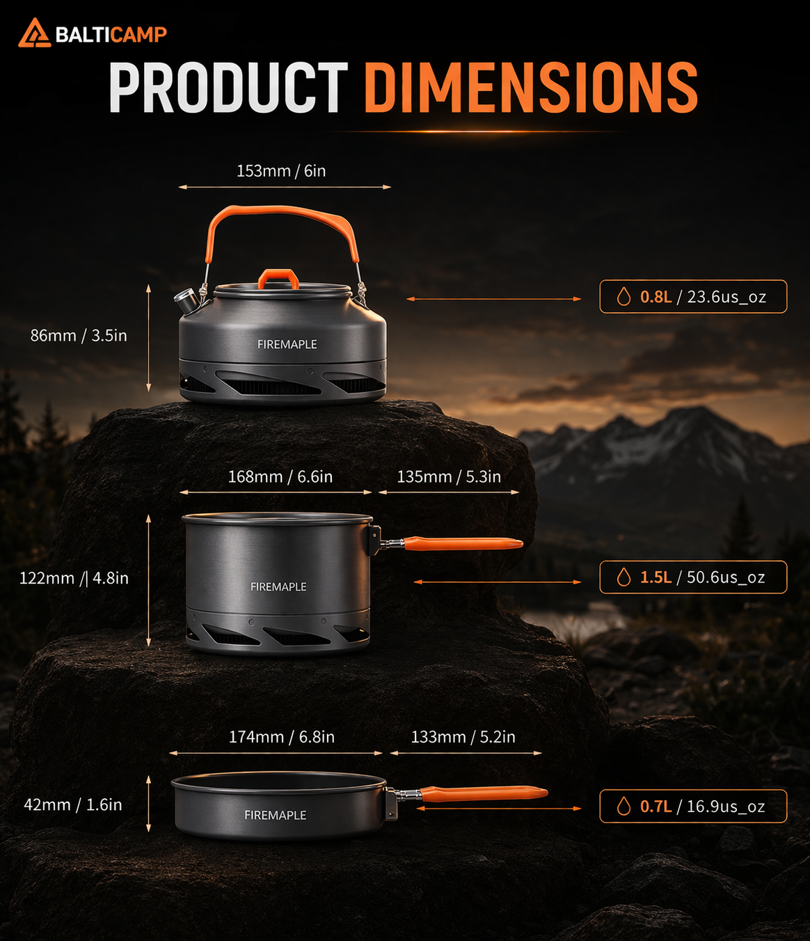 Fire-Maple Feast FC2 — Expedition Cookware Set