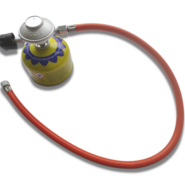 Gas Cartridge Regulator + 80 cm Hose